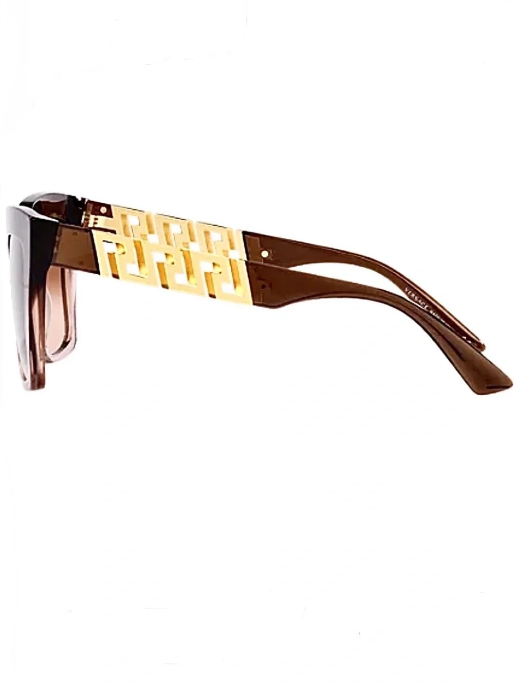 NEW VERSACE 4418 533213 Women’s Brown Gradient Beige Sunglasses 56 ••AUTHENTIC •